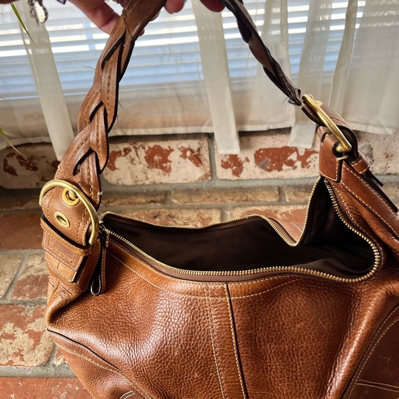 Coach Tan Leather Hobo Bag - Picture 5 of 10